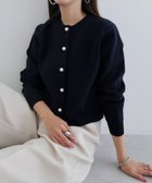 【アンドミー/andme】のパールボタン 長袖 ニット カーディガン 人気、トレンドファッション・服の通販 founy(ファニー) ファッション Fashion レディースファッション Fashion for Women トップス・カットソー Cut & Sew Tops ニット Knit Tops & Sweaters カーディガン・羽織り Layered Style Cardigans カーディガン Cardigan, Knitwear コンパクト Compact, Small Size トレンド Trend, Trending Now パール Pearl, Pearl Accent エレガント 上品 Elegant 長袖 Long Sleeve, Full Sleeve thumbnail ネイビー|ID: prp329100004530020 ipo3291000000033543364