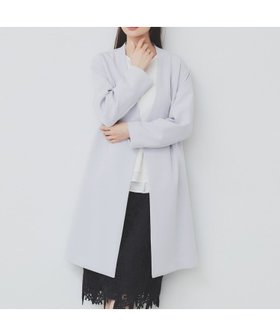【インデックス/INDEX】のストレッチノーカラーコート【洗濯機洗い可/イージーアイロン】 人気、トレンドファッション・服の通販 founy(ファニー) ファッション Fashion レディースファッション Fashion for Women アウター Coat / Outerwear Collection コート・ロングコート・ピーコート Long Coats, Peacoats & More シンプル Simple, Minimal ストレッチ Stretch, Stretchy Fabric ダブル Double, Double-Breasted フロント Front, Front Design ポケット Pocket, Pocket Detail エレガント 上品 Elegant |ID:prp329100004530029