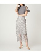 【フレイ アイディー/FRAY I.D】のギュピールラメレーススカート GRY[006]|ID: prp329100004530040 ipo3291000000032027772