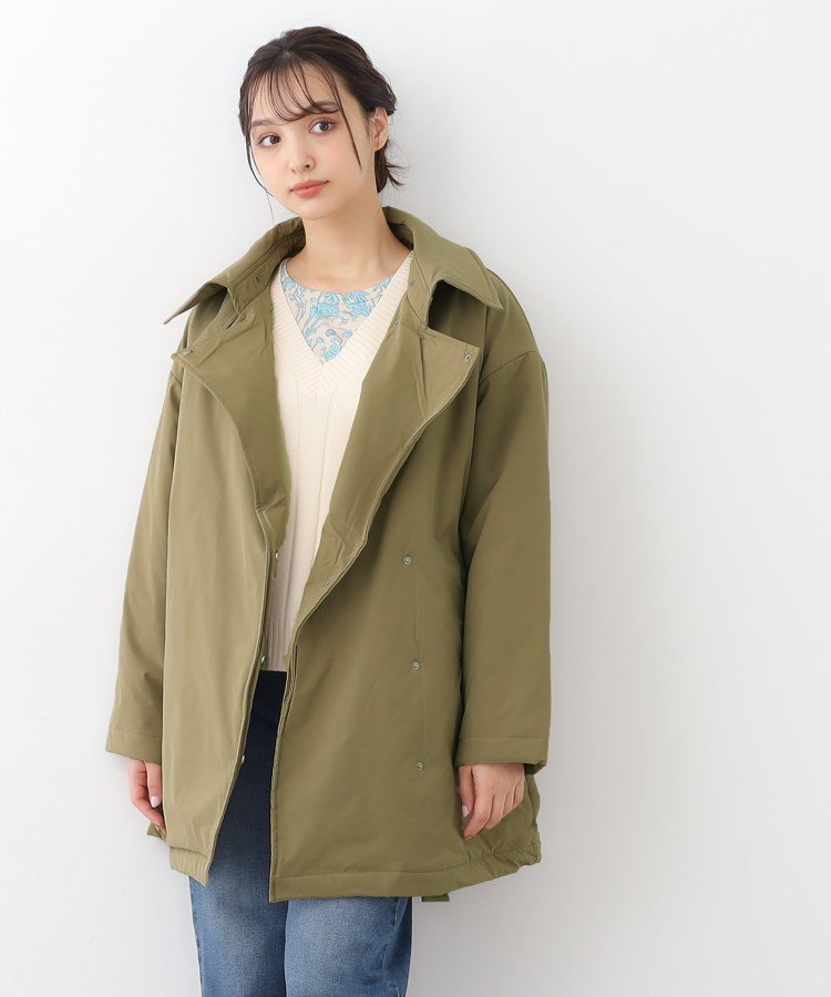 【ローラアシュレイ/LAURA ASHLEY】の【一部店舗限定/オーバーサイズ】ファイバー中綿コート インテリア・キッズ・メンズ・レディースファッション・服の通販 founy(ファニー) 　ファッション　Fashion　レディースファッション　WOMEN　アウター　Coat Outerwear　コート　Coats　トレンチ　Trench　ポケット　Pocket　ライトグレー|ID: prp329100004530046 ipo3291000000032027797