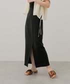 【センスオブプレイス/SENSE OF PLACE by URBAN RESEARCH】の『UR TECH DRYLUXE』リネンライクスリットタイトスカート BLACK|ID: prp329100004530050 ipo3291000000032027811