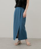 【センスオブプレイス/SENSE OF PLACE by URBAN RESEARCH】の『UR TECH DRYLUXE』リネンライクスリットタイトスカート BLUE|ID: prp329100004530050 ipo3291000000032027818
