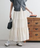 【ディスコート/Discoat】の【サイズ展開あり】サテンワッシャーボリュームティアードスカート《WEB限定》 オフホワイト|ID: prp329100004530051 ipo3291000000032027828