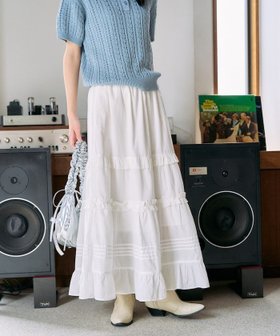 【フリークスストア/FREAK'S STORE】 インド フリル タック切り替え スカート【限定展開】 25SS人気、トレンドファッション・服の通販 founy(ファニー) ファッション Fashion レディースファッション Fashion for Women スカート Skirts 2025年 2025 2025春夏・S/S Spring/Summer 2025 SS25 インド Indian Textile フェミニン Feminine, Girly フリル Frill, Ruffle ベーシック Basic, Essential ロング Long, Long-Length 夏 Summer S/S・春夏 SS, Spring/Summer, Warm Season |ID:prp329100004530057