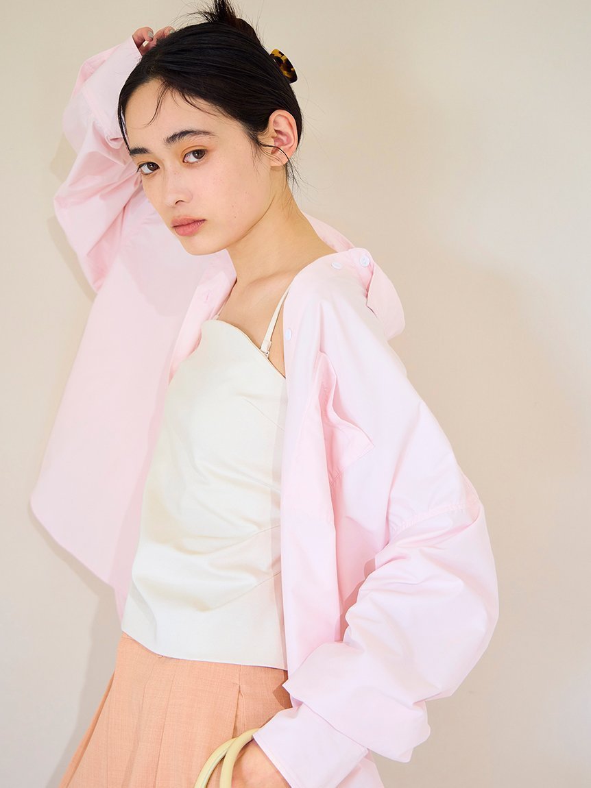 【エミ/emmi】のイージーケアタックシャツ インテリア・キッズ・メンズ・レディースファッション・服の通販 founy(ファニー) 　ファッション　Fashion　レディースファッション　Ladies' Fashion Online　トップス・カットソー　Tops/Tshirt　シャツ/ブラウス　Shirts/Blouses　タイプライター　Typewriter　ベーシック　Basic　ポケット　Pocket　夏　Summer　旅行　Travel　水着　Swimsuit　羽織　Haori　PNK[066]|ID: prp329100004530058 ipo3291000000032627916