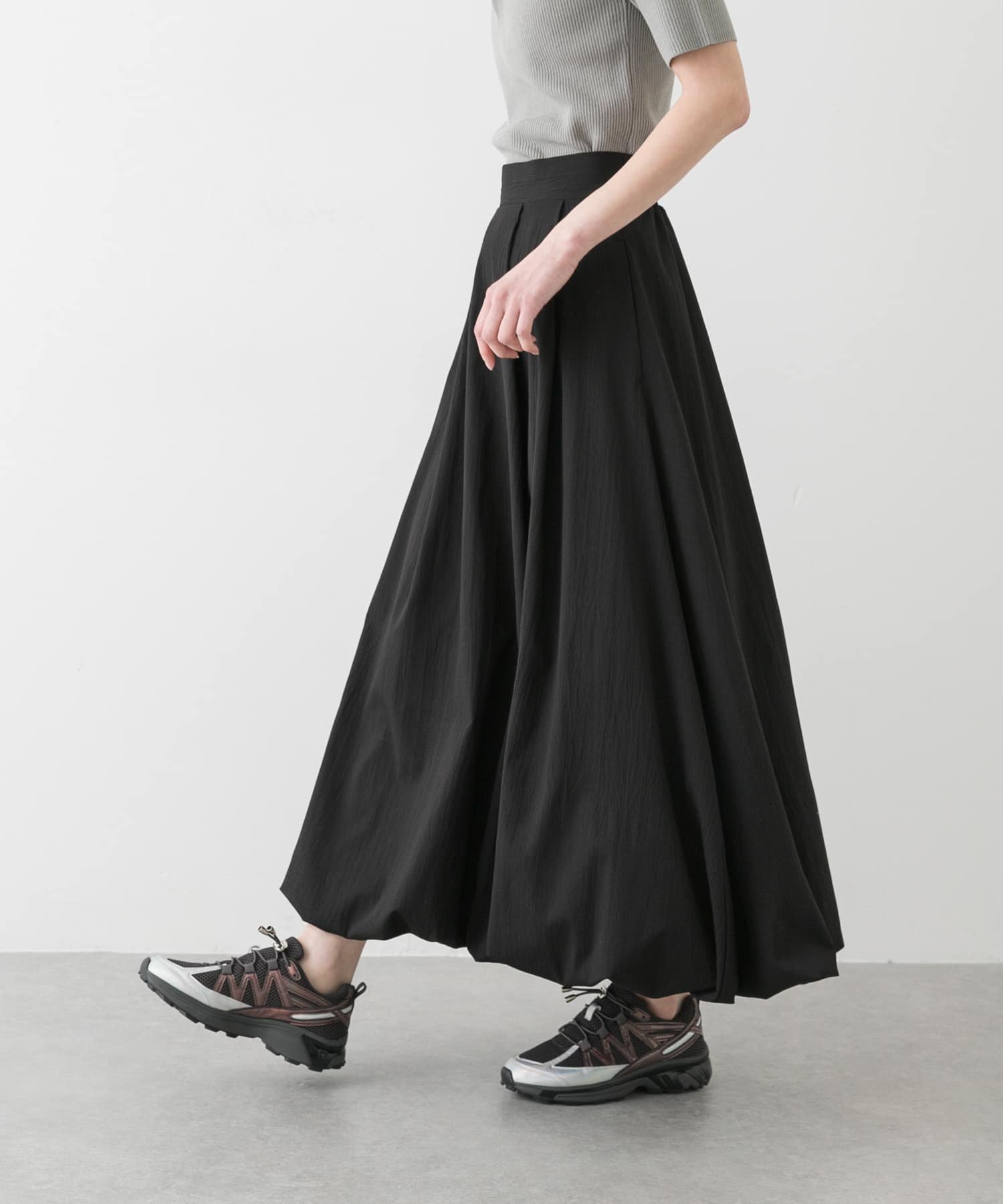 【センスオブプレイス/SENSE OF PLACE by URBAN RESEARCH】のバルーンスカート インテリア・キッズ・メンズ・レディースファッション・服の通販 founy(ファニー) 　ファッション　Fashion　レディースファッション　WOMEN　スカート　Skirt　2025年　2025　2025春夏・S/S　Ss,Spring/Summer,2025　おすすめ　Recommend　オケージョン　Occasion　キャップ　Cap　スニーカー　Sneakers　セレモニー　Ceremony　トレンド　Trend　バルーン　Balloon　今季　This Season　夏　Summer　S/S・春夏　Ss・Spring/Summer　BLACK|ID: prp329100004530060 ipo3291000000032027868