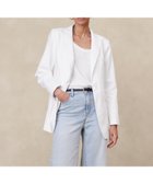 【バナナリパブリック ファクトリーストア/BANANA REPUBLIC FACTORY STORE】のBANANA REPUBLIC FACTORY STORE リネンブレンドブレザー 人気、トレンドファッション・服の通販 founy(ファニー) ファッション Fashion レディースファッション Ladies' Fashion Online デニム Denim ボーダー Border thumbnail WHITE|ID: prp329100004530068 ipo3291000000032610504