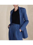 【バナナリパブリック ファクトリーストア/BANANA REPUBLIC FACTORY STORE】のBANANA REPUBLIC FACTORY STORE リネンブレンドブレザー 人気、トレンドファッション・服の通販 founy(ファニー) ファッション Fashion レディースファッション Ladies' Fashion Online デニム Denim ボーダー Border thumbnail CROSS_BLUE_HERRINGBONE|ID: prp329100004530068 ipo3291000000032610505