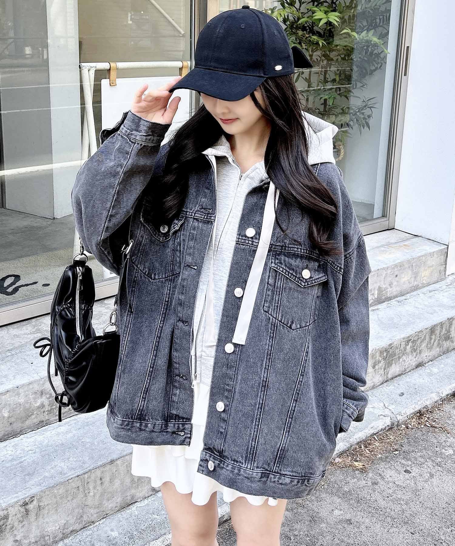 【イング/INGNI】のビッグ Gジャン インテリア・キッズ・メンズ・レディースファッション・服の通販 founy(ファニー) 　ファッション　Fashion　レディースファッション　WOMEN　アウター　Coat Outerwear　アウトドア　Outdoor　今季　This Season　ジャケット　Jacket　スラックス　Slacks　デニム　Denim　トレンド　Trend　バランス　Balance　パターン　Pattern　ビッグ　Big　ボトム　Bottom　ポケット　Pocket　メンズ　Mens　ロング　Long　ワーク　Work　おすすめ　Recommend　グレー|ID: prp329100004530077 ipo3291000000032027940