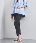 【ユナイテッドアローズ/UNITED ARROWS】のシャイニー エンブロイダリー フラワー スリムパンツ NAVY|ID: prp329100004530080 ipo3291000000033515214