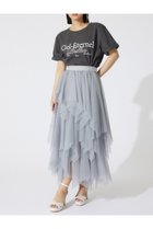 【リエンダ/rienda】のニュアンスランダムチュールジャストウエストスカート 人気、トレンドファッション・服の通販 founy(ファニー) ファッション Fashion レディースファッション WOMEN スカート Skirt おすすめ Recommend エレガント 上品 Elegant シンプル Simple バランス Balance ランダム Random 再入荷 Restock/Back In Stock/Re Arrival thumbnail L/GRY1|ID: prp329100004530086 ipo3291000000032236521