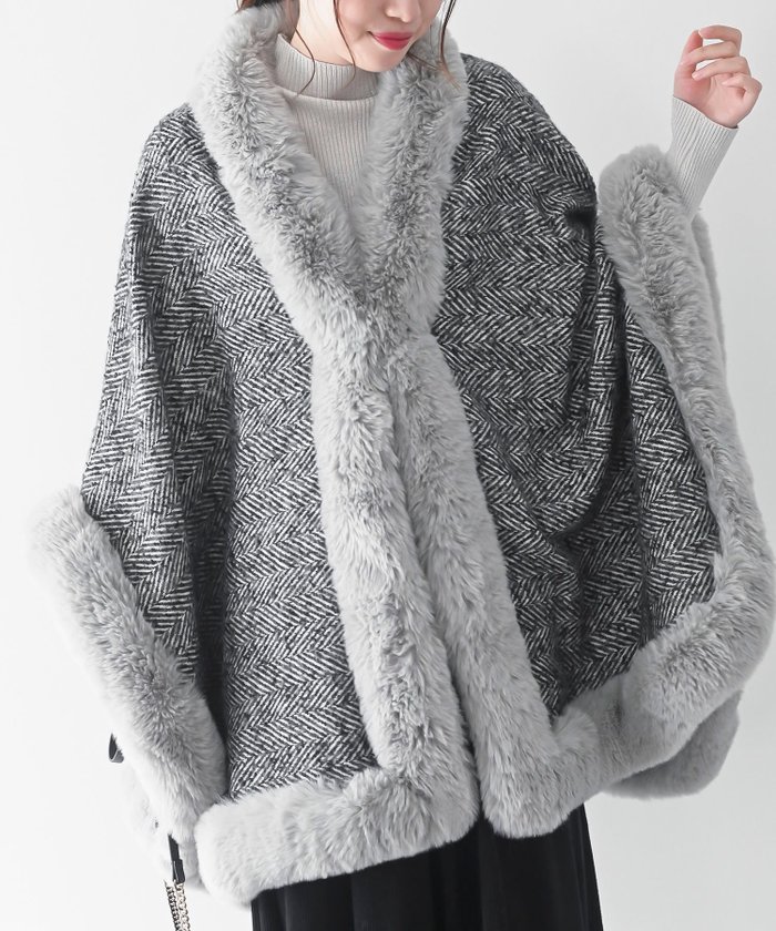 【アールピーエス/rps】のフェイクファーポンチョコート インテリア・キッズ・メンズ・レディースファッション・服の通販 founy(ファニー) https://founy.com/ ファッション Fashion レディースファッション WOMEN アウター Coat Outerwear コート Coats ポンチョ Ponchos インナー Inner エレガント 上品 Elegant フェイクファー Faux Fur フロント Front ポケット Pocket ポンチョ Poncho 結婚式 Wedding Ceremony |ID: prp329100004530094 ipo3291000000032027994