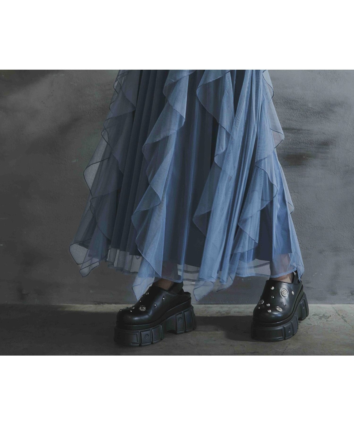 【ハレ/HARE】のシアーレイヤープリーツスカート インテリア・キッズ・メンズ・レディースファッション・服の通販 founy(ファニー) 　ファッション　Fashion　レディースファッション　WOMEN　スカート　Skirt　プリーツスカート　Pleated Skirts　おすすめ　Recommend　スウェット　Sweat　チュール　Tulle　ドッキング　Docking　フリル　Frills　フレア　Flare　プリーツ　Pleats　エレガント 上品　Elegant　ブルー系その他83|ID: prp329100004530095 ipo3291000000032028003
