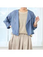 【その他のブランド/Other】のシアーライダースブルゾン 60ブルー|ID: prp329100004530097 ipo3291000000032242538