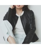 【インデックス/INDEX】のシンセティックレザーブルゾン【洗える/ストレッチ】 ブラック|ID: prp329100004530115 ipo3291000000032299310