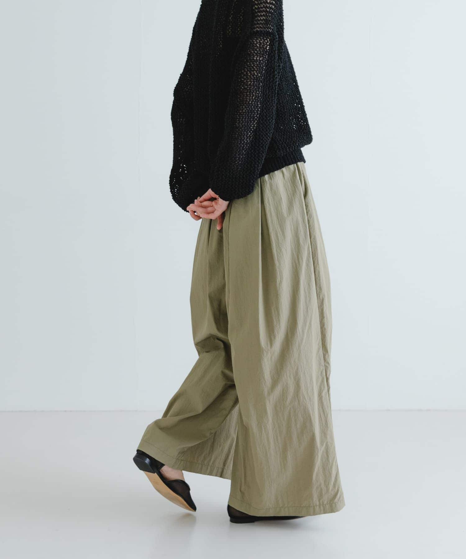 【アーバンリサーチ/URBAN RESEARCH】の『UR TECH』ギャザーワイドパンツ インテリア・キッズ・メンズ・レディースファッション・服の通販 founy(ファニー) 　ファッション　Fashion　レディースファッション　WOMEN　パンツ　Pants　2025年　2025　2025春夏・S/S　Ss,Spring/Summer,2025　ギャザー　Gather　シンプル　Simple　夏　Summer　S/S・春夏　Ss・Spring/Summer　軽量　Lightweight　BEIGE|ID: prp329100004530120 ipo3291000000032028105
