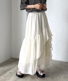 【ページボーイ/PAGEBOY】のステッチフリルスカート オフホワイト05|ID: prp329100004530123 ipo3291000000032365971