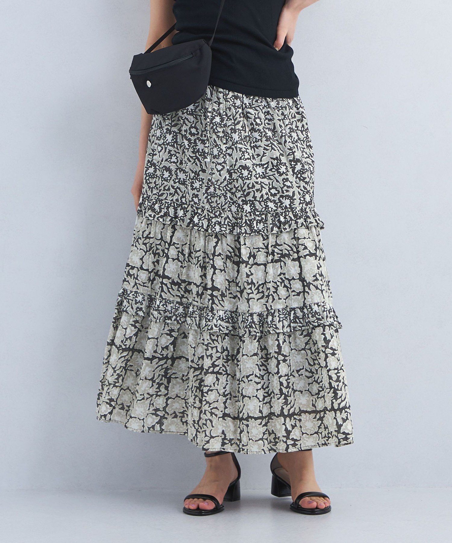 【その他のブランド/Other】のPeridot by Sara mallika プリント スカート 人気、トレンドファッション・服の通販 founy(ファニー) 　ファッション　Fashion　レディースファッション　WOMEN　スカート　Skirt　インド　India　春　Spring　キャミソール　Camisole　コレクション　Collection　シンプル　Simple　ティアード　Tiered　定番　Standard　ファブリック　Fabric　フラワー　Flower　フリル　Frills　プリント　Print　別注　Special Order　モチーフ　Motif　リゾート　Resort　ロング　Long　S/S・春夏　Ss・Spring/Summer　夏　Summer　 other-1|ID: prp329100004530161 ipo3291000000032028257