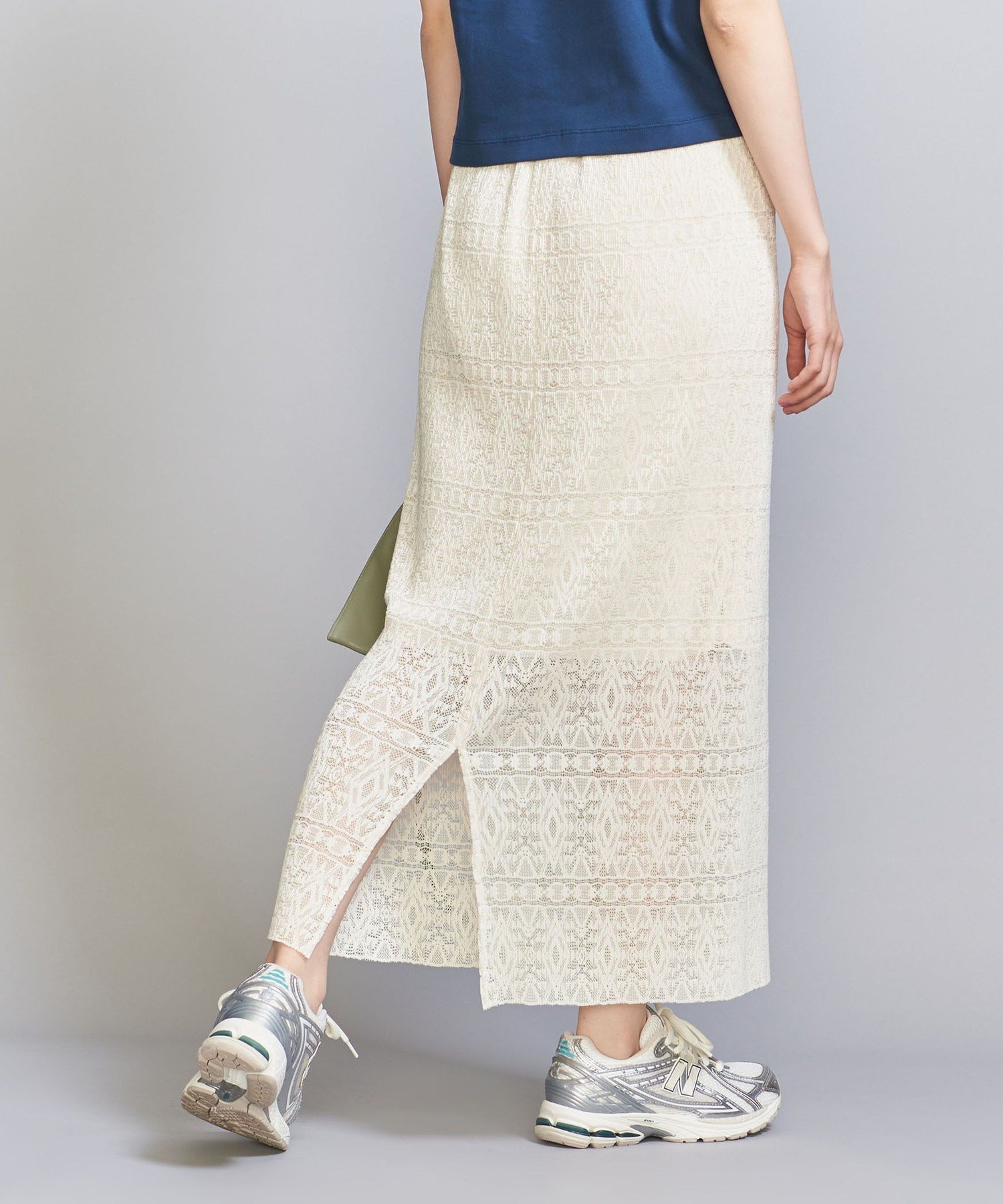 【その他のブランド/Other】のレース プリーツスカート -ウォッシャブル- 人気、トレンドファッション・服の通販 founy(ファニー) 　ファッション　Fashion　レディースファッション　WOMEN　スカート　Skirt　プリーツスカート　Pleated Skirts　ウォッシャブル　Washable　春　Spring　シアー　Sheer　シンプル　Simple　スニーカー　Sneakers　セットアップ　Set Up　トレンド　Trend　バランス　Balance　フェミニン　Feminine　フラット　Flat　プリーツ　Pleats　ボーダー　Border　無地　Plain Color　リラックス　Relax　レース　Race　ロング　Long　S/S・春夏　Ss・Spring/Summer　おすすめ　Recommend　夏　Summer　 other-1|ID: prp329100004530179 ipo3291000000032028337