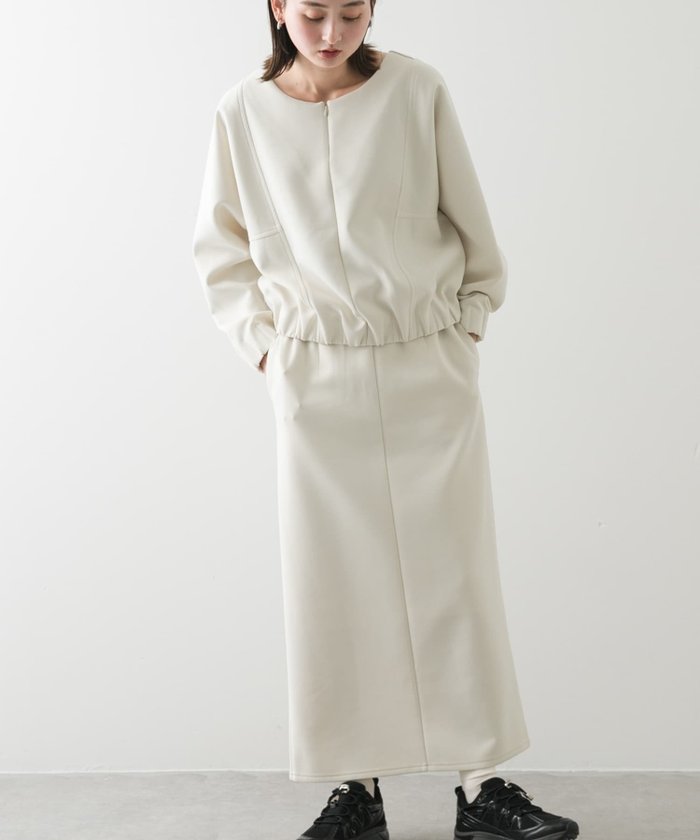 【センスオブプレイス/SENSE OF PLACE by URBAN RESEARCH】のダンボールカットストレートスカート インテリア・キッズ・メンズ・レディースファッション・服の通販 founy(ファニー) https://founy.com/ ファッション Fashion レディースファッション WOMEN スカート Skirt 2025年 2025 2025春夏・S/S Ss,Spring/Summer,2025 セットアップ Set Up 夏 Summer S/S・春夏 Ss・Spring/Summer |ID: prp329100004530187 ipo3291000000032028375