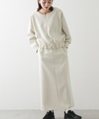 【センスオブプレイス/SENSE OF PLACE by URBAN RESEARCH】のダンボールカットストレートスカート IVORY|ID: prp329100004530187 ipo3291000000032028376