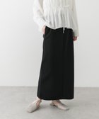 【センスオブプレイス/SENSE OF PLACE by URBAN RESEARCH】のダンボールカットストレートスカート BLACK|ID: prp329100004530187 ipo3291000000032028378