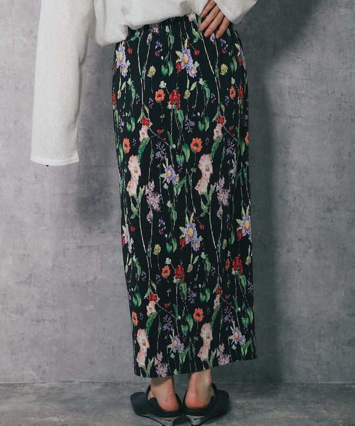 【スマイルオーキッド/SMILE ORCHID】の花柄プリーツロングスカート インテリア・キッズ・メンズ・レディースファッション・服の通販 founy(ファニー) https://founy.com/ ファッション Fashion レディースファッション WOMEN スカート Skirt ロングスカート Long Skirt シンプル Simple フラワー Flower プリント Print プリーツ Pleats |ID: prp329100004530198 ipo3291000000032028421