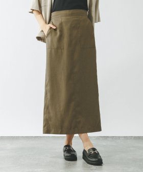 【グローバルワーク/GLOBAL WORK】のスタイルUPリネンIラインスカート/290046 人気、トレンドファッション・服の通販 founy(ファニー) ファッション Fashion レディースファッション WOMEN スカート Skirt キャップ Cap スリット Slit ポケット Pocket リネン Linen 夏 Summer 楽ちん Easy |ID:prp329100004530205