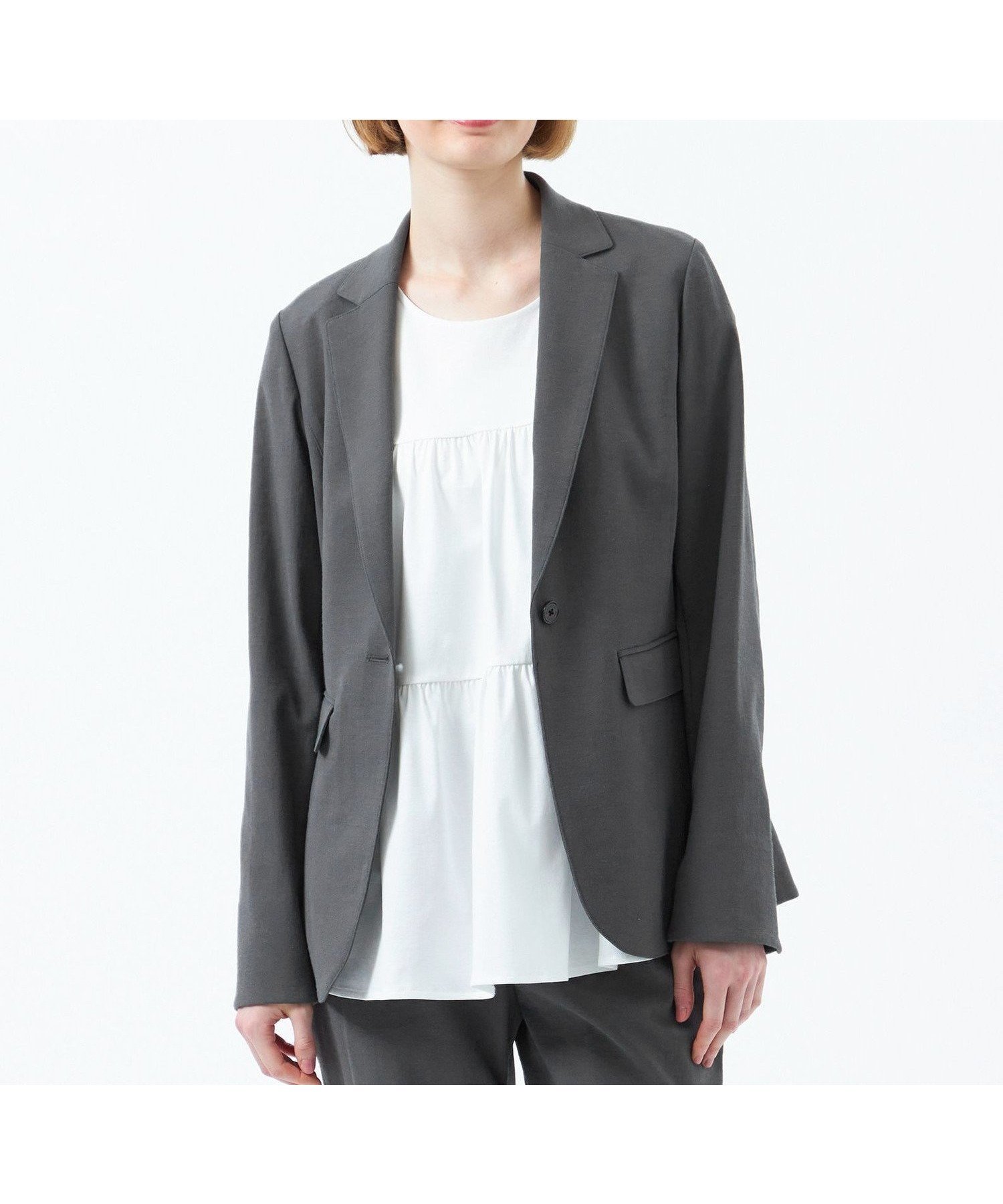 【マッキントッシュ フィロソフィー/MACKINTOSH PHILOSOPHY】の【2025年春夏モデル】DRY OXFORD テーラードジャケット インテリア・キッズ・メンズ・レディースファッション・服の通販 founy(ファニー) 　ファッション　Fashion　レディースファッション　WOMEN　アウター　Coat Outerwear　ジャケット　Jackets　テーラードジャケット　Tailored Jackets　おすすめ　Recommend　ウォッシャブル　Washable　オックス　Ox　ジャケット　Jacket　セットアップ　Set Up　テーラード　Tailored　バランス　Balance　ビジネス 仕事 通勤　Business　ファブリック　Fabric　ワイド　Wide　吸水　Water Absorption　夏　Summer　定番　Standard　春　Spring　S/S・春夏　Ss・Spring/Summer　秋　Autumn/Fall　チャコールグレー|ID: prp329100004530252 ipo3291000000032361723