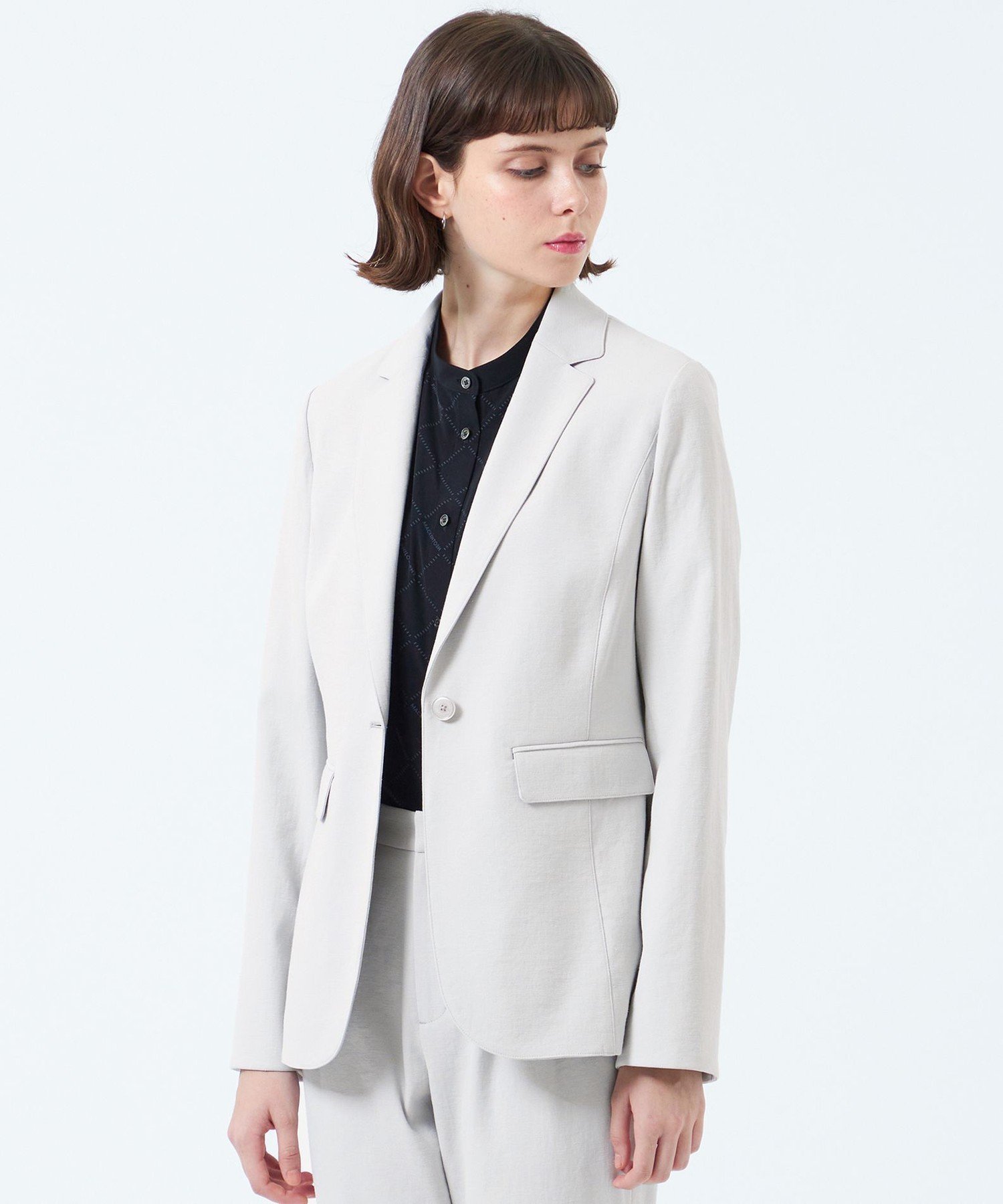 【マッキントッシュ フィロソフィー/MACKINTOSH PHILOSOPHY】の【2025年春夏モデル】DRY OXFORD テーラードジャケット インテリア・キッズ・メンズ・レディースファッション・服の通販 founy(ファニー) 　ファッション　Fashion　レディースファッション　WOMEN　アウター　Coat Outerwear　ジャケット　Jackets　テーラードジャケット　Tailored Jackets　おすすめ　Recommend　ウォッシャブル　Washable　オックス　Ox　ジャケット　Jacket　セットアップ　Set Up　テーラード　Tailored　バランス　Balance　ビジネス 仕事 通勤　Business　ファブリック　Fabric　ワイド　Wide　吸水　Water Absorption　夏　Summer　定番　Standard　春　Spring　S/S・春夏　Ss・Spring/Summer　秋　Autumn/Fall　グレー|ID: prp329100004530252 ipo3291000000032361725