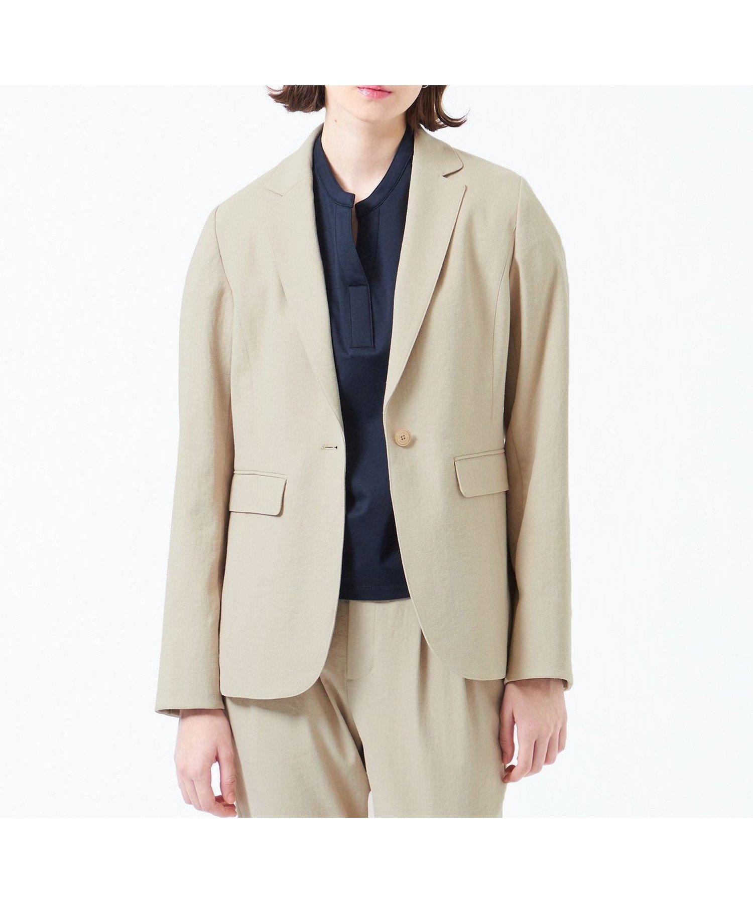 【マッキントッシュ フィロソフィー/MACKINTOSH PHILOSOPHY】の【2025年春夏モデル】DRY OXFORD テーラードジャケット インテリア・キッズ・メンズ・レディースファッション・服の通販 founy(ファニー) 　ファッション　Fashion　レディースファッション　WOMEN　アウター　Coat Outerwear　ジャケット　Jackets　テーラードジャケット　Tailored Jackets　おすすめ　Recommend　ウォッシャブル　Washable　オックス　Ox　ジャケット　Jacket　セットアップ　Set Up　テーラード　Tailored　バランス　Balance　ビジネス 仕事 通勤　Business　ファブリック　Fabric　ワイド　Wide　吸水　Water Absorption　夏　Summer　定番　Standard　春　Spring　S/S・春夏　Ss・Spring/Summer　秋　Autumn/Fall　ベージュ|ID: prp329100004530252 ipo3291000000032361727