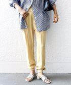 【シップス フォー ウィメン/SHIPS】の手洗い可能 裾 リブ ドロスト パンツ ライトイエロー|ID: prp329100004530267 ipo3291000000033531332