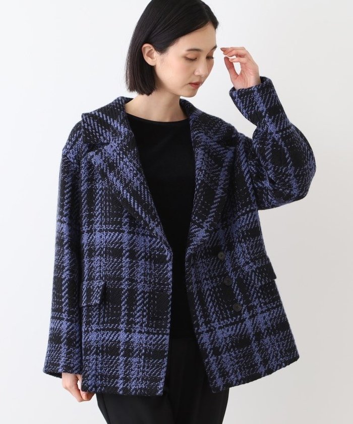 【インディヴィ/INDIVI】の【日本製】ビッグチェック柄ショートコート インテリア・キッズ・メンズ・レディースファッション・服の通販 founy(ファニー) https://founy.com/ ファッション Fashion レディースファッション WOMEN アウター Coat Outerwear コート Coats アシンメトリー Asymmetry ショート Short スーツ Suit チェック Check テーパード Tapered ビッグ Big フェミニン Feminine ポケット Pocket マニッシュ Mannish ミドル Middle ワイド Wide 日本製 Made In Japan |ID: prp329100004530269 ipo3291000000032028696