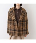 【インディヴィ/INDIVI】の【日本製】ビッグチェック柄ショートコート キャメルブラウン|ID: prp329100004530269 ipo3291000000032028700