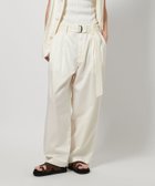 【ビューティ&ユース ユナイテッドアローズ/BEAUTY&YOUTH / UNITED ARROWS】のキュプラブレンド ベルテッド パンツ WHITE|ID: prp329100004530278 ipo3291000000032702321