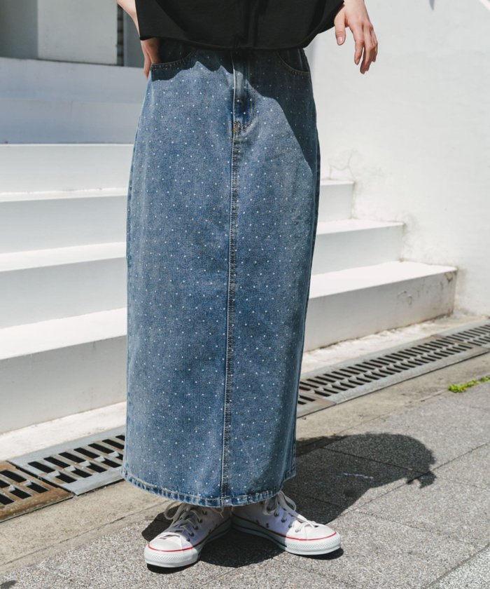【その他のブランド/Other】のデニムドットスカート インテリア・キッズ・メンズ・レディースファッション・服の通販 founy(ファニー) https://founy.com/ ファッション Fashion レディースファッション WOMEN スカート Skirt 2025年 2025 2025春夏・S/S Ss,Spring/Summer,2025 おすすめ Recommend クラシック Classic シンプル Simple デニム Denim トレンド Trend ドット Dot 今季 This Season 夏 Summer S/S・春夏 Ss・Spring/Summer |ID: prp329100004530282 ipo3291000000032028750