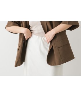 【センスオブプレイス/SENSE OF PLACE by URBAN RESEARCH】の『UR TECH DRYLUXE』リネンライクジャケット 人気、トレンドファッション・服の通販 founy(ファニー) ファッション Fashion レディースファッション WOMEN アウター Coat Outerwear ジャケット Jackets 2025年 2025 2025春夏・S/S Ss,Spring/Summer,2025 キャミ Cami ジャケット Jacket タンク Tank デコルテ Decolletage デニム Denim エレガント 上品 Elegant 吸水 Water Absorption 夏 Summer S/S・春夏 Ss・Spring/Summer |ID:prp329100004530288