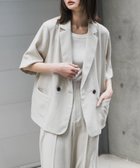 【センスオブプレイス/SENSE OF PLACE by URBAN RESEARCH】の『UR TECH DRYLUXE』リネンライクジャケット GREIGE|ID: prp329100004530288 ipo3291000000032028779