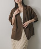 【センスオブプレイス/SENSE OF PLACE by URBAN RESEARCH】の『UR TECH DRYLUXE』リネンライクジャケット 人気、トレンドファッション・服の通販 founy(ファニー) ファッション Fashion レディースファッション Fashion for Women アウター Coat / Outerwear Collection レディースジャケット・軽アウター Jackets 2025年 2025 2025春夏・S/S Spring/Summer 2025 SS25 おすすめ Recommended / Our Picks キャミ Camisole, Cami Top ジャケット Jacket, Outerwear セットアップ Set-Up, Coordinated Outfit タンク Tank Top, Sleeveless Top デコルテ Décolleté, Neckline デニム Denim, Jeans Material エレガント 上品 Elegant 吸水 Absorbent, Quick-Dry 夏 Summer S/S・春夏 SS, Spring/Summer, Warm Season thumbnail BROWN|ID: prp329100004530288 ipo3291000000033611147