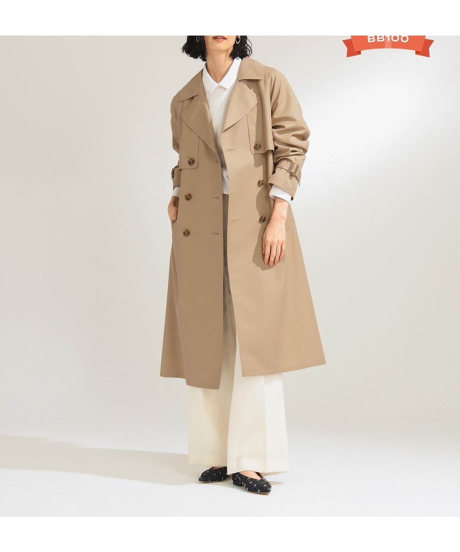 【デミルクス ビームス/Demi-Luxe BEAMS】の【ビームスの百名品】ライト ツイル トレンチコート 25SS インテリア・キッズ・メンズ・レディースファッション・服の通販 founy(ファニー) 　ファッション　Fashion　レディースファッション　WOMEN　アウター　Coat Outerwear　コート　Coats　トレンチコート　Trench Coats　2025年　2025　2025春夏・S/S　Ss,Spring/Summer,2025　ツイル　Twill　バランス　Balance　エレガント 上品　Elegant　定番　Standard　BEIGE|ID: prp329100004530303 ipo3291000000032028835