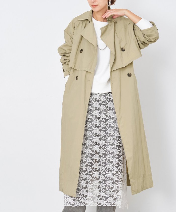 【マイカ ディール/MICA & DEAL】のレイヤートレンチコート インテリア・キッズ・メンズ・レディースファッション・服の通販 founy(ファニー) https://founy.com/ ファッション Fashion レディースファッション WOMEN アウター Coat Outerwear コート Coats トレンチコート Trench Coats トレンチ Trench |ID: prp329100004530310 ipo3291000000032028860