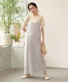 【バブ ブージュルード/Bab Bou Jeloud】の【低身長向けサイズあり】シアー刺繍キャミワンピース 人気、トレンドファッション・服の通販 founy(ファニー) ファッション Fashion レディースファッション WOMEN ワンピース Dress キャミワンピース No Sleeve Dresses インナー Inner カーディガン Cardigan キャミソール Camisole キャミワンピース Cami Dress クロップド Cropped シアー Sheer スリット Slit タンク Tank バランス Balance リボン Ribbon レース Race エレガント 上品 Elegant thumbnail L.GRAY|ID: prp329100004530320 ipo3291000000032301198