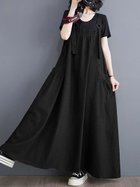 【ドゥーベル/Doux Belle】のジャンパースカート ジャンパーワンピース デニムワンピース 人気、トレンドファッション・服の通販 founy(ファニー) ファッション Fashion レディースファッション WOMEN スカート Skirt デニム Denim ポケット Pocket ラップ Wrap ロング Long ワンポイント One Point 無地 Plain Color thumbnail ブラック|ID: prp329100004530323 ipo3291000000032028916