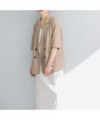 【アーバンリサーチ/URBAN RESEARCH】の『イージーケア』シアーメッシュハーフスリーブジャケット BEIGE|ID: prp329100004530326 ipo3291000000032585963