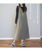 【コーエン/COEN】のポリツイル Vネック ジャンパースカート OLIVE|ID: prp329100004530328 ipo3291000000032688178