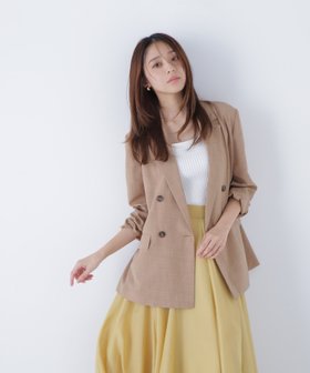 【ナチュラル ビューティー ベーシック/NATURAL BEAUTY BASIC】のライトボクシーダブルジャケット 人気、トレンドファッション・服の通販 founy(ファニー) ファッション Fashion レディースファッション WOMEN アウター Coat Outerwear ジャケット Jackets |ID:prp329100004530332