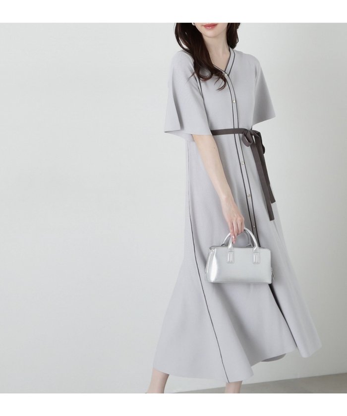 【プロポーション ボディドレッシング/PROPORTION BODY DRESSING】の金ボタンニットワンピース インテリア・キッズ・メンズ・レディースファッション・服の通販 founy(ファニー) https://founy.com/ ファッション Fashion レディースファッション WOMEN ワンピース Dress ニットワンピース Knit Dresses スリーブ Sleeve フィット Fit フレア Flare リボン Ribbon |ID: prp329100004530342 ipo3291000000032028983