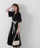 【プロポーション ボディドレッシング/PROPORTION BODY DRESSING】の金ボタンニットワンピース ブラック×エクリュ|ID: prp329100004530342 ipo3291000000032028990