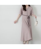【プロポーション ボディドレッシング/PROPORTION BODY DRESSING】の金ボタンニットワンピース ピンク×グレージュ|ID: prp329100004530342 ipo3291000000032028994