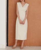 【セゾンドパピヨン/SAISON DE PAPILLON】の深めVネックカットソーワンピース 人気、トレンドファッション・服の通販 founy(ファニー) ファッション Fashion レディースファッション WOMEN ワンピース Dress オケージョン Occasion カットソー Cut And Sew シャーリング Shirring スリット Slit ノースリーブ No Sleeve フォルム Form フロント Front ラウンド Round 楽ちん Easy 夏 Summer thumbnail ライトベージュ|ID: prp329100004530365 ipo3291000000032029076